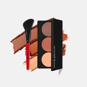Smashbox Bronzer & Contour Palette - Brown and Tan Shades (swatched, no brush)